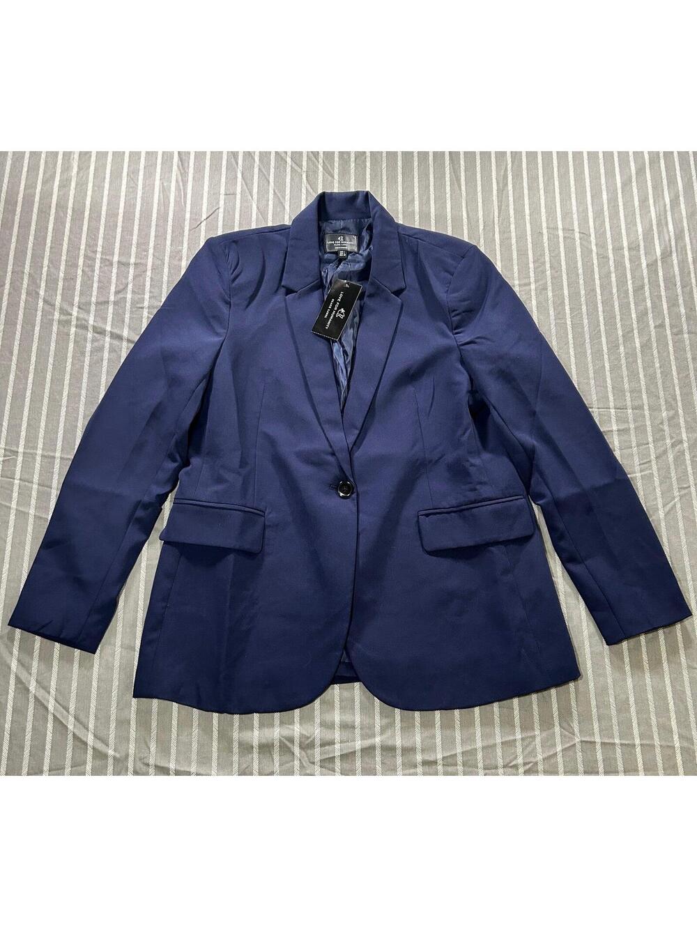 "Love For Humanity Black Label" blazer jacket in a navy Women's Lrage